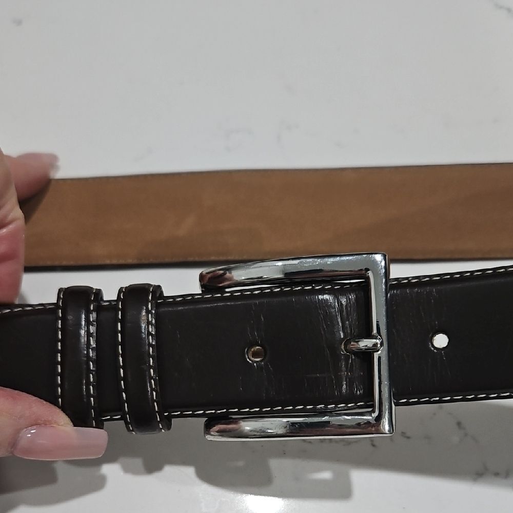 Cole Haan Black and Brown Leather Belt